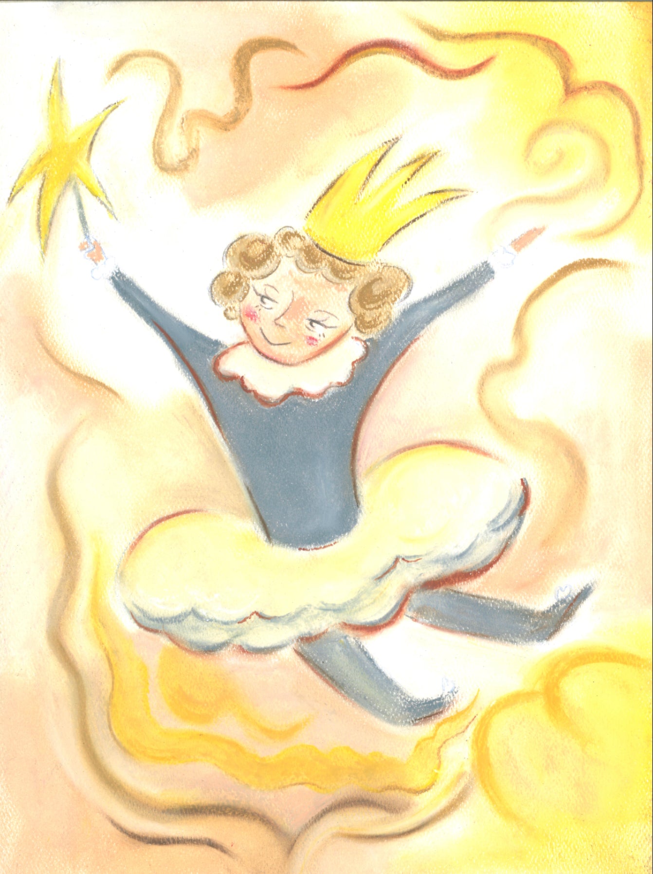 Fairy Princess- Oil Pastel Painting