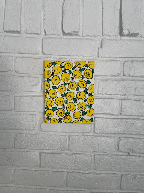 Yellow Roses-Acrylic on Canvas