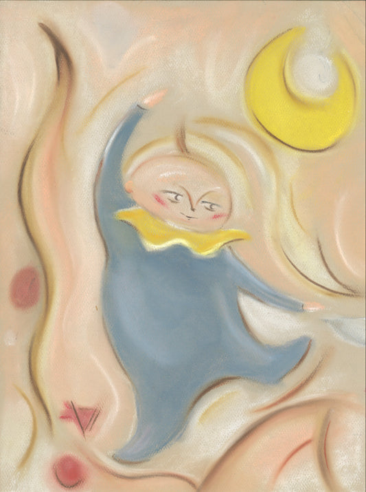 Moon Dance, series two- Oil Pastel Painting