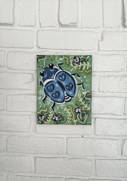 Love Bug- Original Acrylic Painting Small