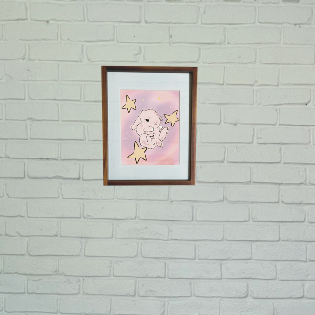 Star Bunny Art Print – Honey Bunny Art